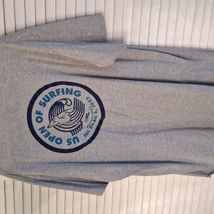 2023 Huntington Beach Californis US Open Surfing Gray Graphic T-Shirt New